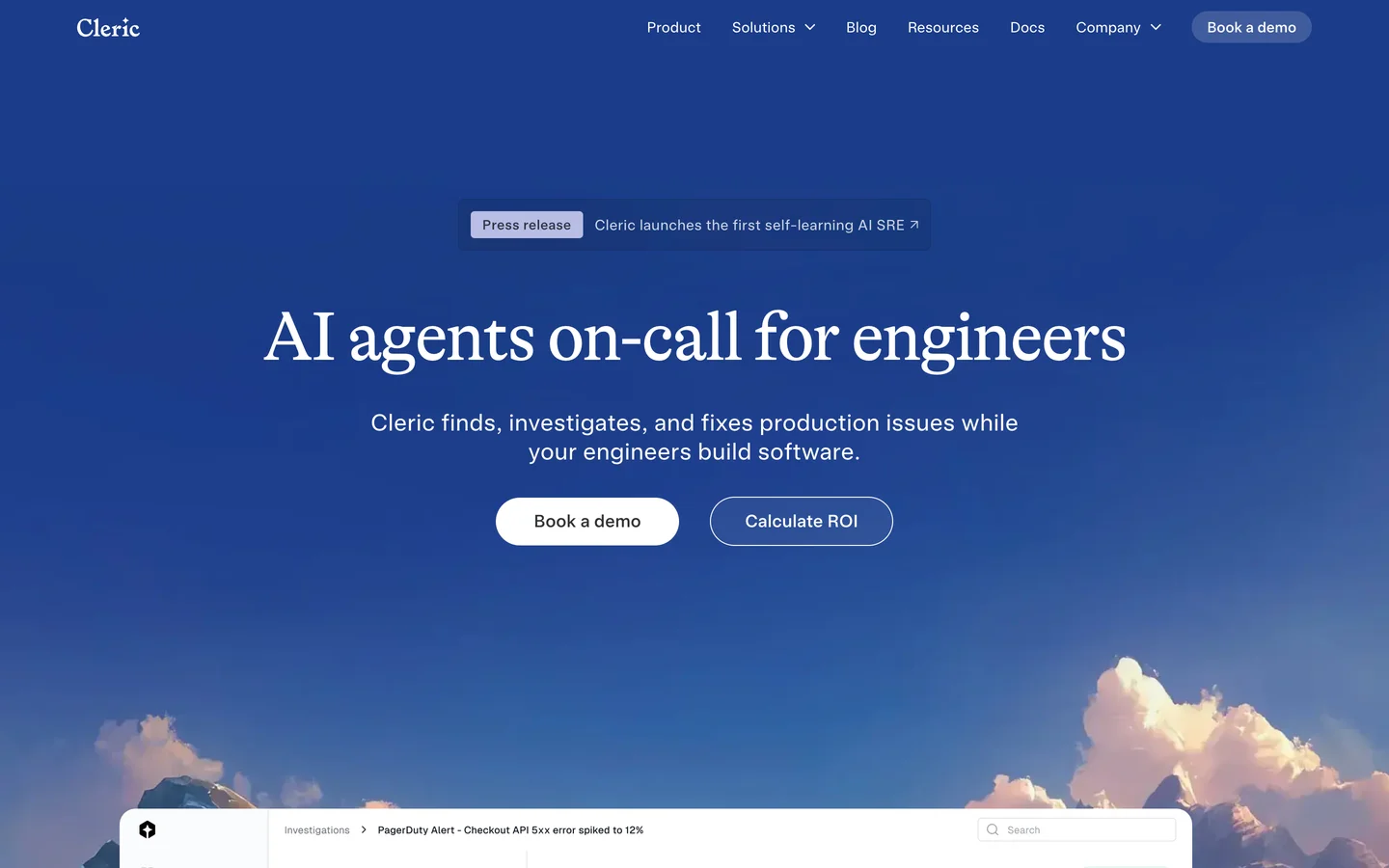Cleric homepage