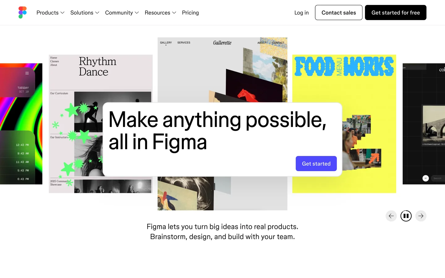 Figma homepage