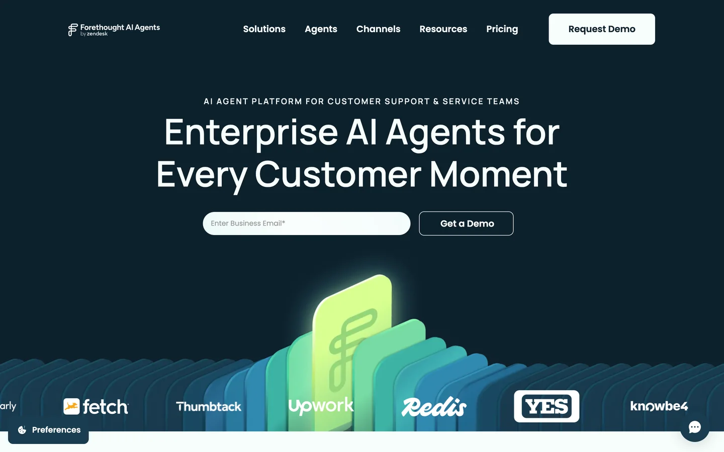 Forethought homepage