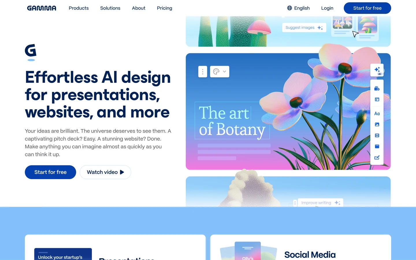 Gamma homepage