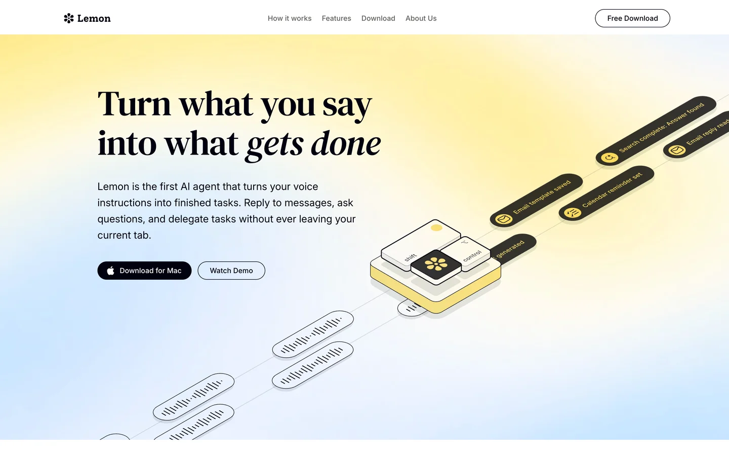 Lemon homepage