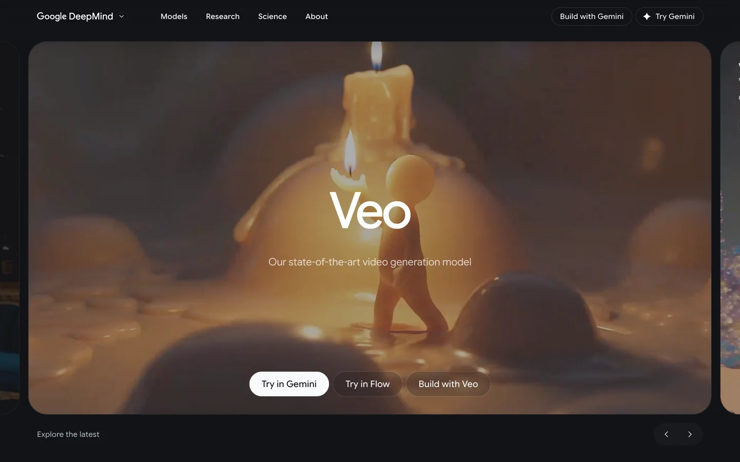 Veo homepage