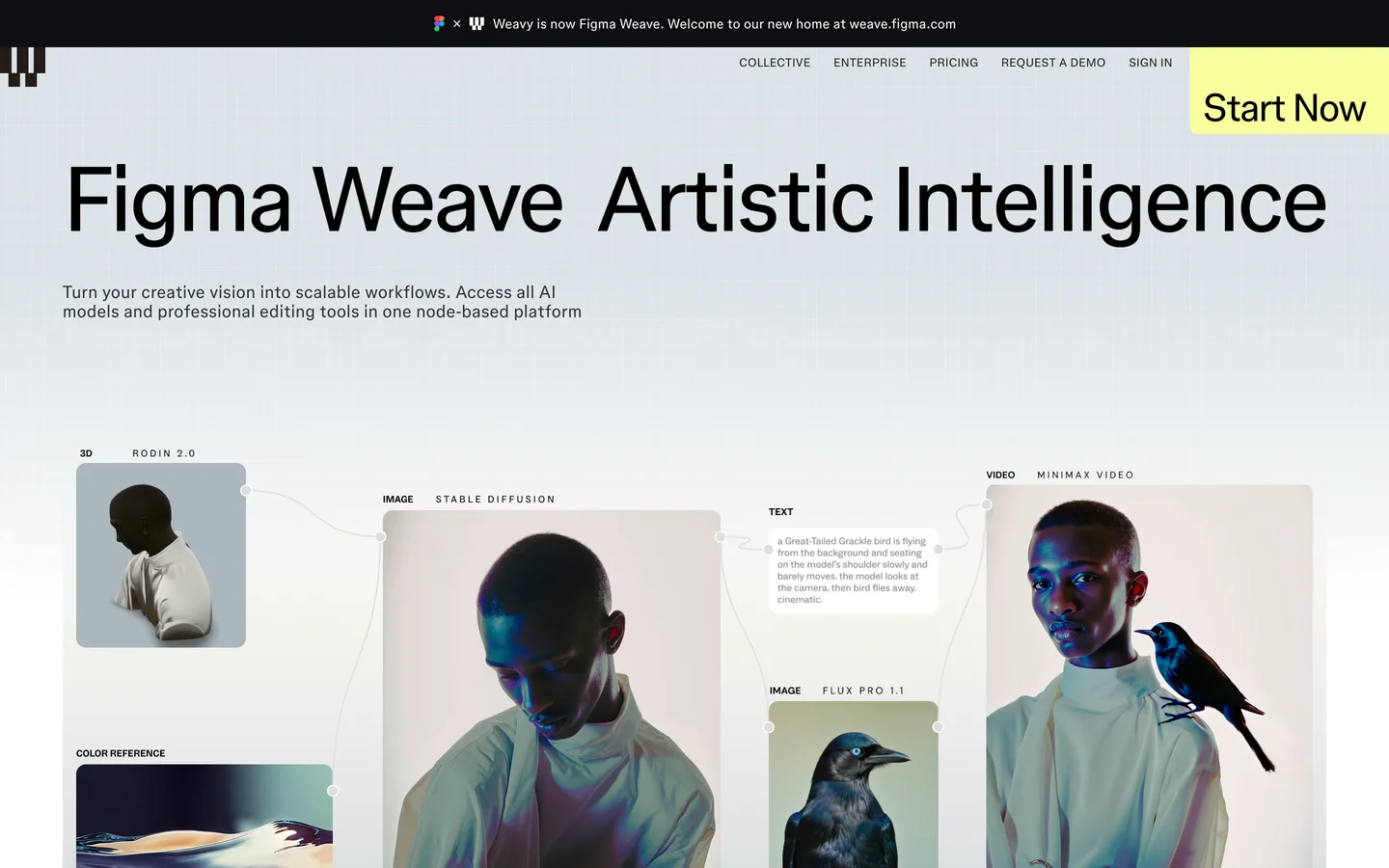 Weavy homepage